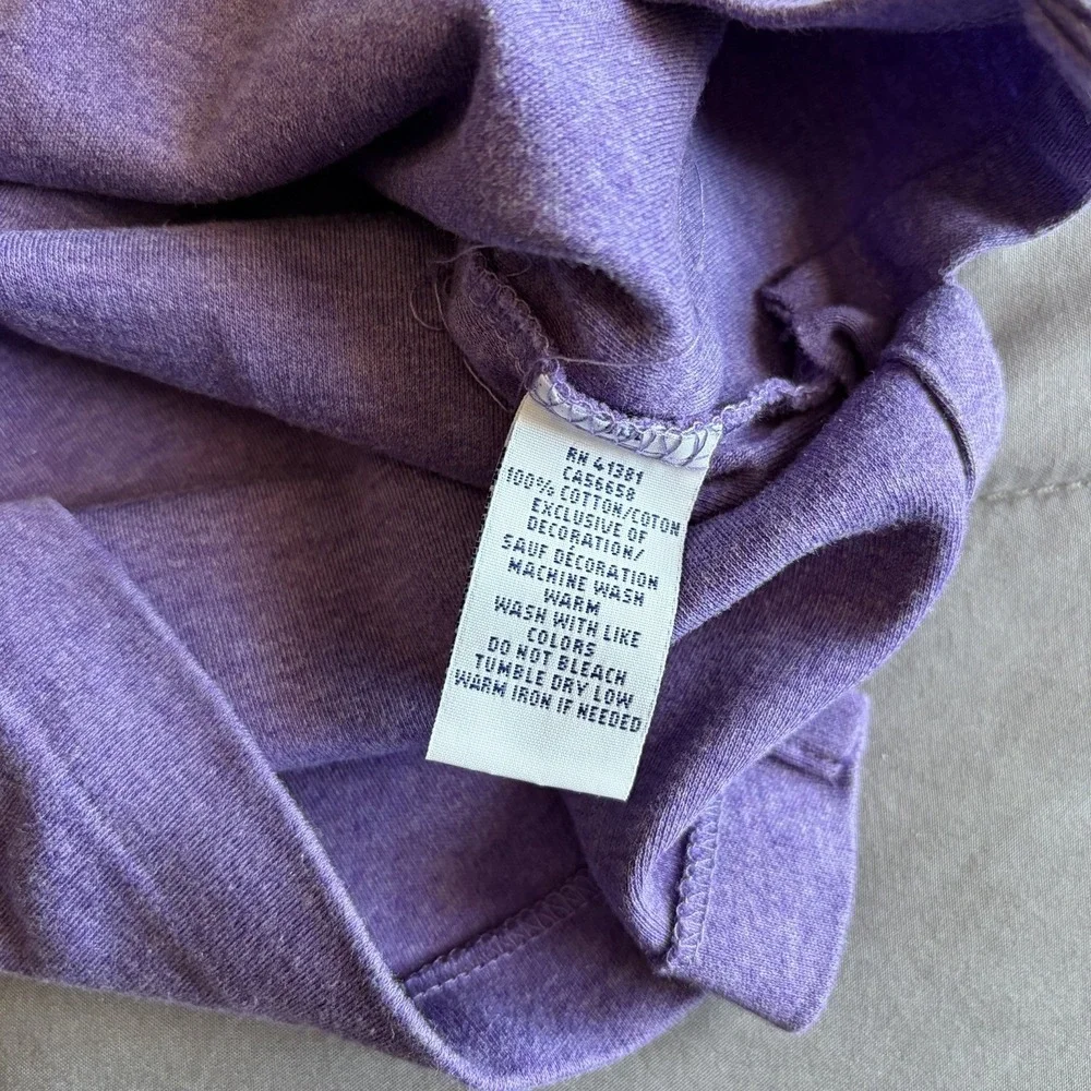 Polo Ralph Lauren Large Men's Purple Short Sleeve Shirt Red Pony Cotton Preppy